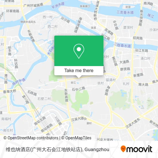 维也纳酒店(广州大石会江地铁站店) map