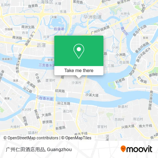 广州仁田酒店用品 map