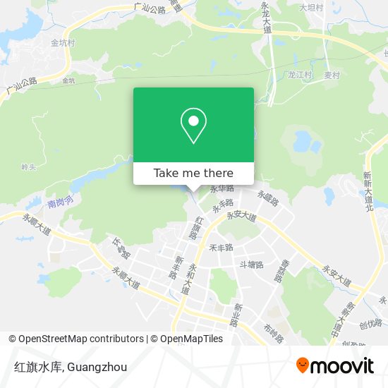 红旗水库 map