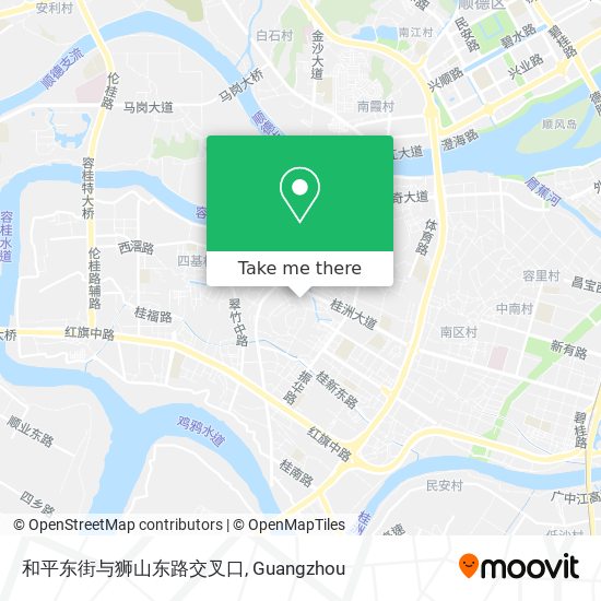 和平东街与狮山东路交叉口 map