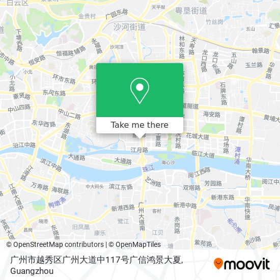 广州市越秀区广州大道中117号广信鸿景大夏 map