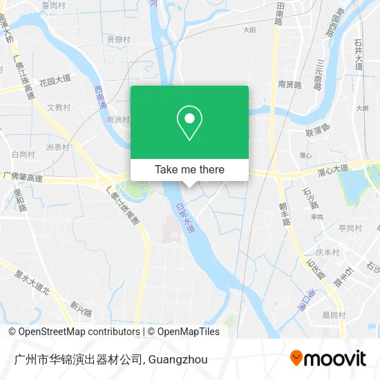 广州市华锦演出器材公司 map
