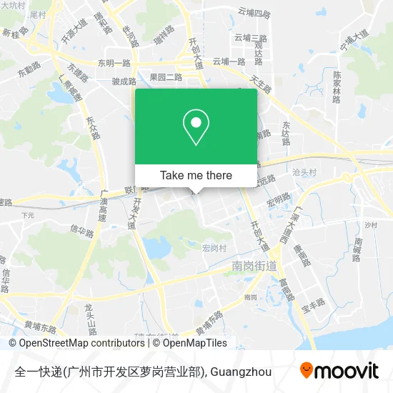 全一快递(广州市开发区萝岗营业部) map