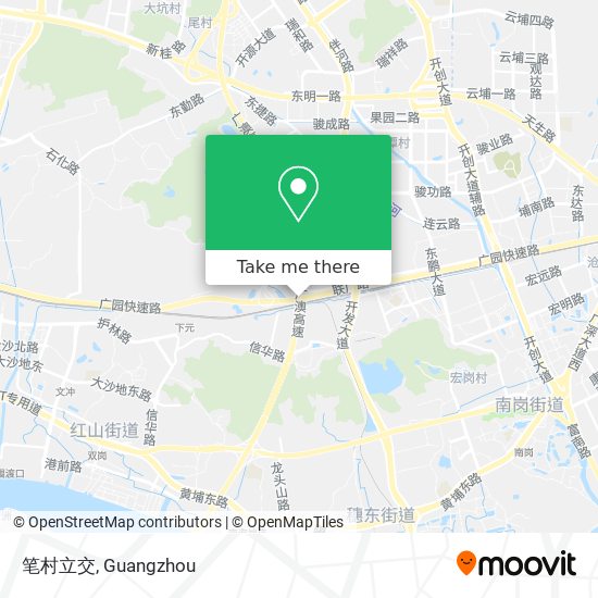 笔村立交 map