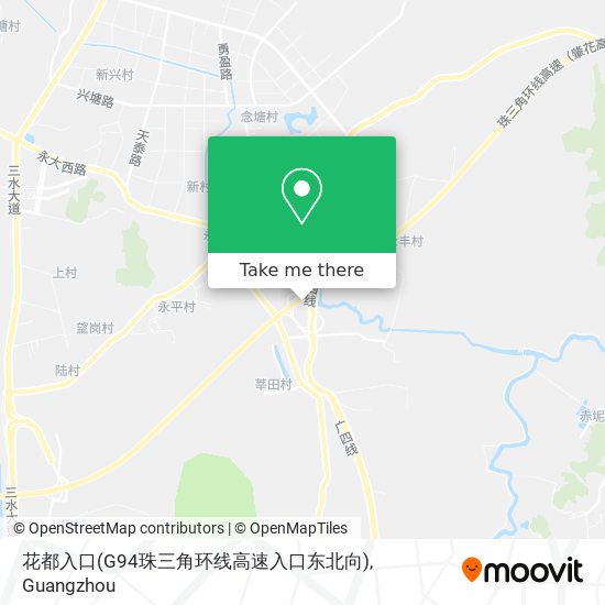 花都入口(G94珠三角环线高速入口东北向) map
