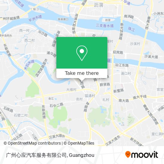广州心应汽车服务有限公司 map