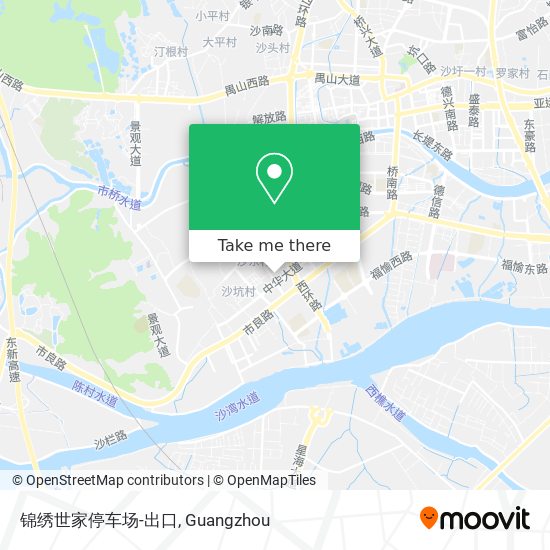 锦绣世家停车场-出口 map