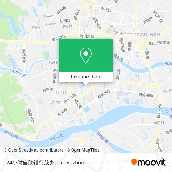 24小时自助银行股务 map