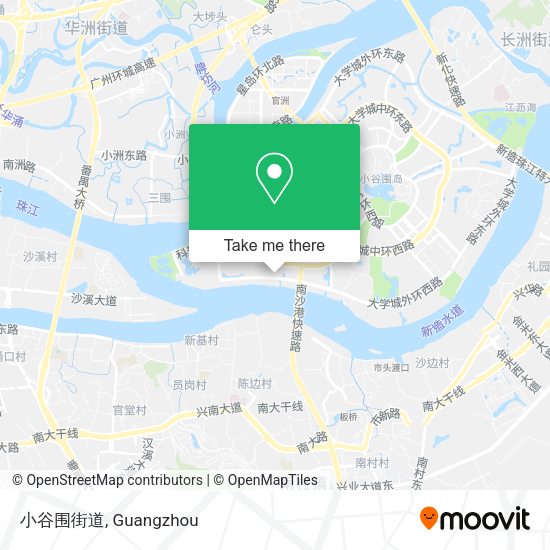 小谷围街道 map