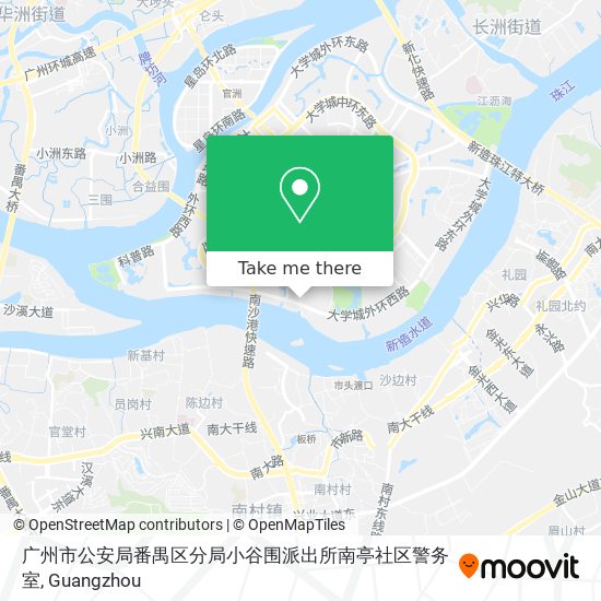 广州市公安局番禺区分局小谷围派出所南亭社区警务室 map