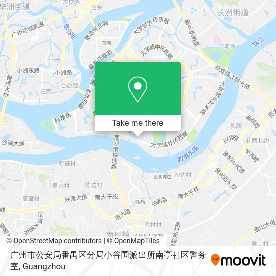 广州市公安局番禺区分局小谷围派出所南亭社区警务室 map