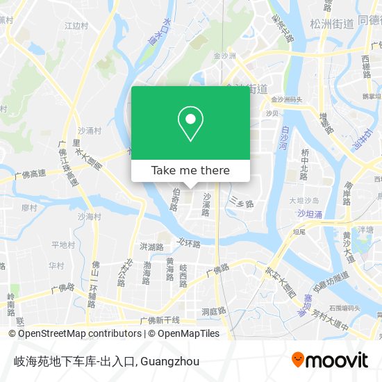 岐海苑地下车库-出入口 map
