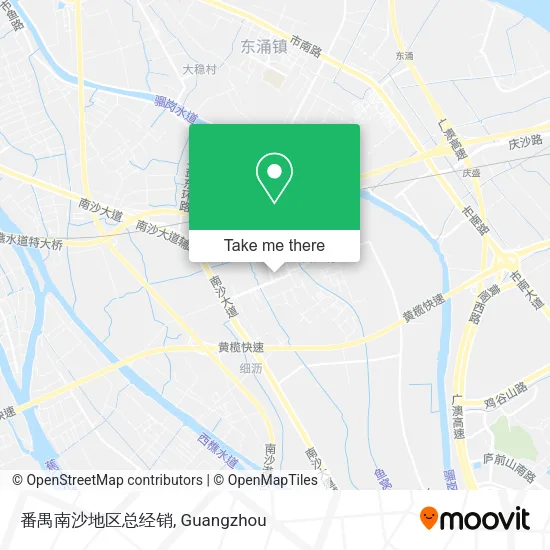 番禺南沙地区总经销 map