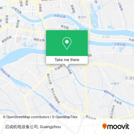 启成机电设备公司 map