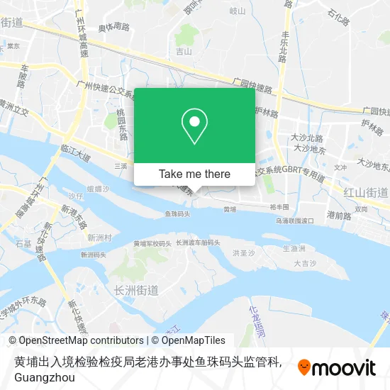 黄埔出入境检验检疫局老港办事处鱼珠码头监管科 map