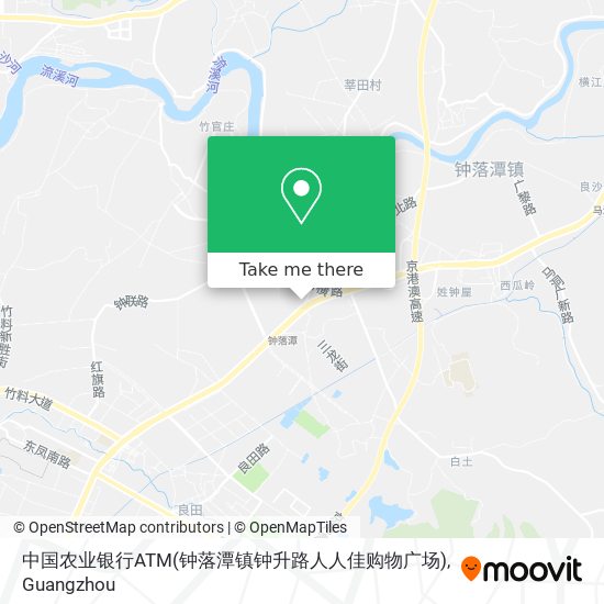 中国农业银行ATM(钟落潭镇钟升路人人佳购物广场) map