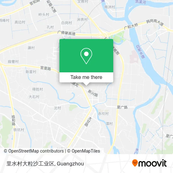 里水村大粒沙工业区 map