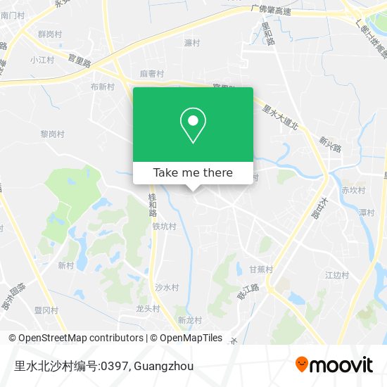 里水北沙村编号:0397 map