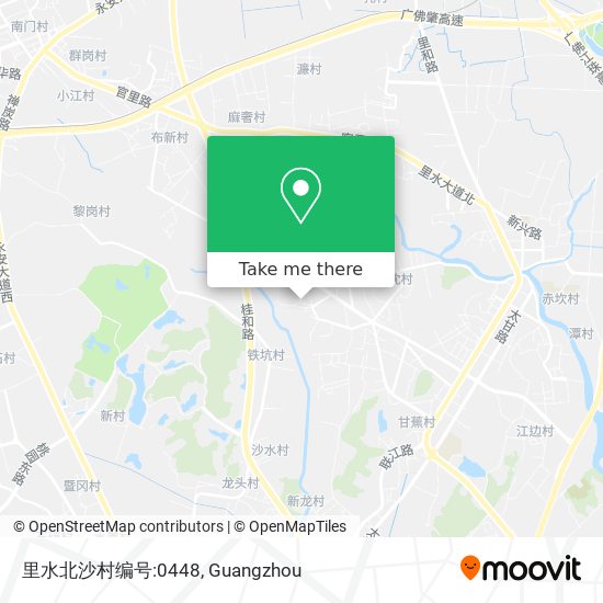 里水北沙村编号:0448 map