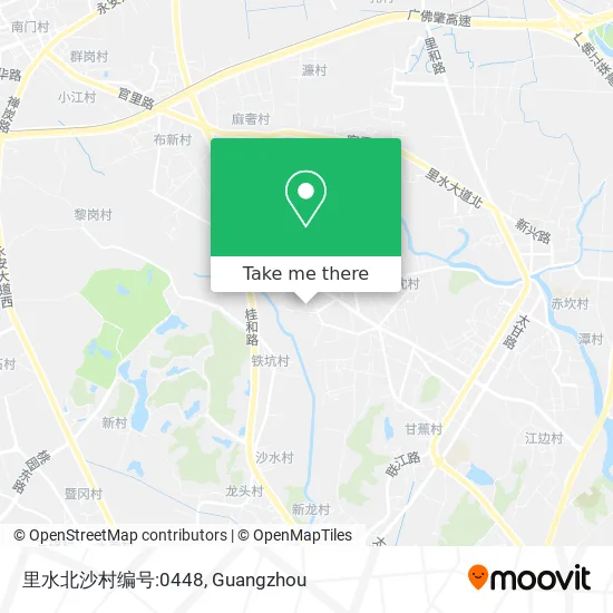 里水北沙村编号:0448 map