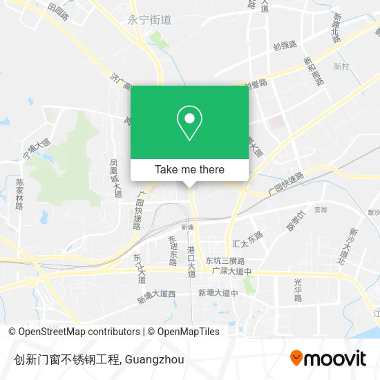 创新门窗不锈钢工程 map