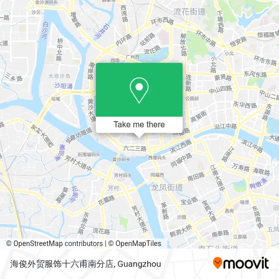 海俊外贸服饰十六甫南分店 map