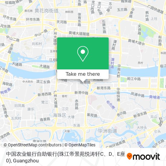 中国农业银行自助银行(珠江帝景苑悦涛轩C、D、E座0) map