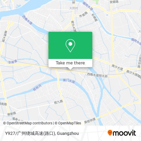 Y927/广州绕城高速(路口) map
