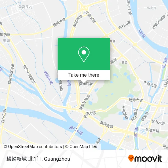 麒麟新城-北1门 map
