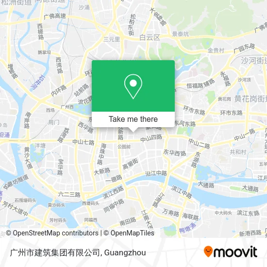 广州市建筑集团有限公司 map