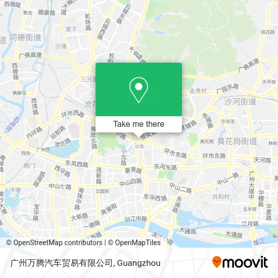 广州万腾汽车贸易有限公司 map
