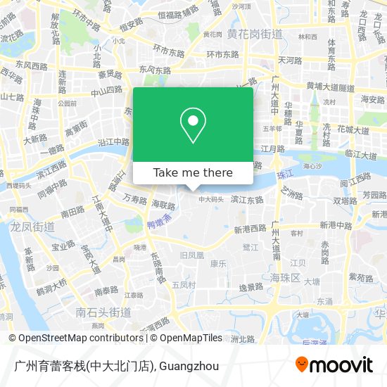 广州育蕾客栈(中大北门店) map