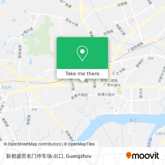 新都盛世名门停车场-出口 map