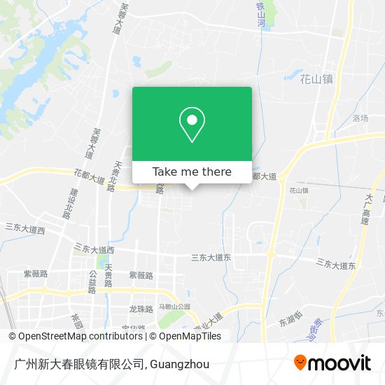 广州新大春眼镜有限公司 map