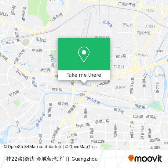 桂22路(街边-金域蓝湾北门) map