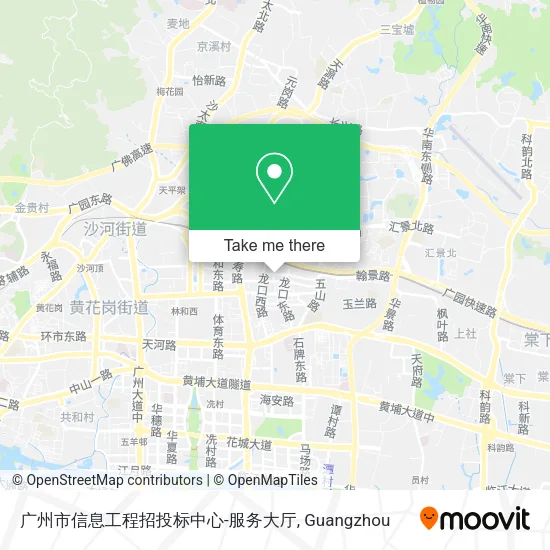 广州市信息工程招投标中心-服务大厅 map