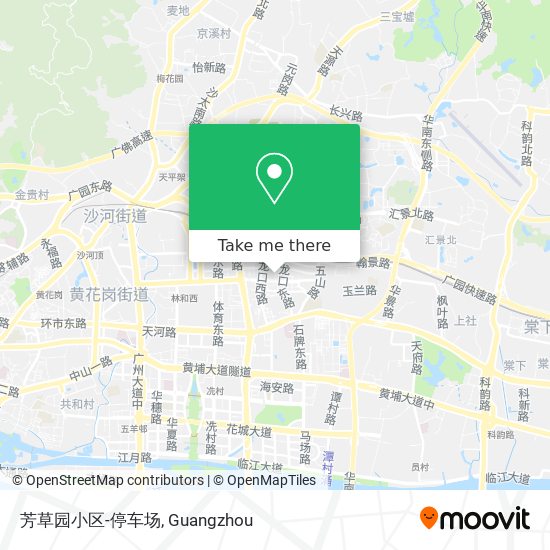 芳草园小区-停车场 map