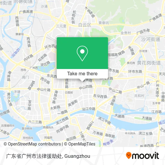 广东省广州市法律援助处 map