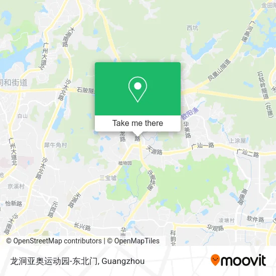 龙洞亚奥运动园-东北门 map