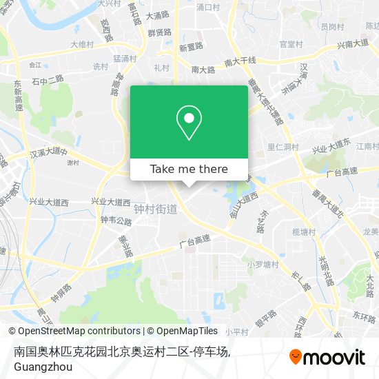 南国奥林匹克花园北京奥运村二区-停车场 map