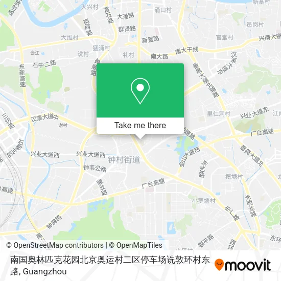 南国奥林匹克花园北京奥运村二区停车场诜敦环村东路 map