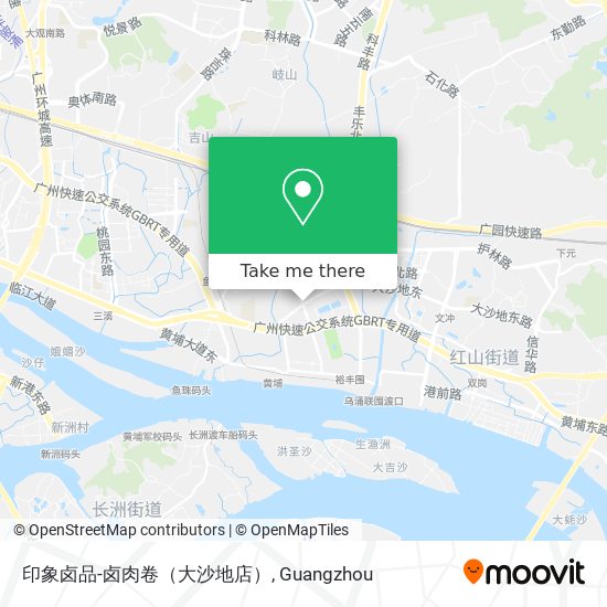 印象卤品-卤肉卷（大沙地店） map