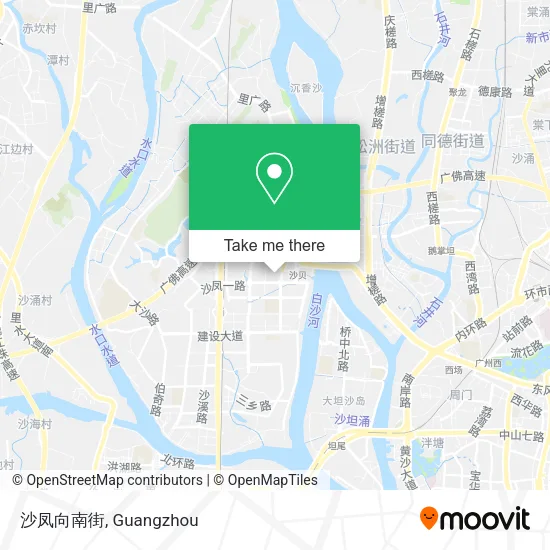 沙凤向南街 map