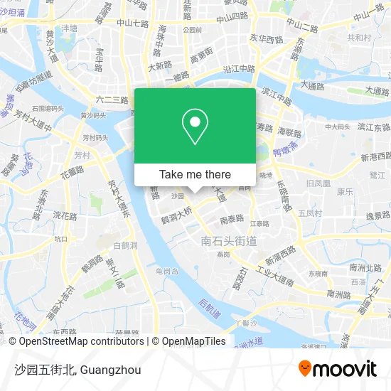 沙园五街北 map