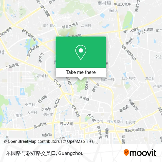 乐园路与彩虹路交叉口 map