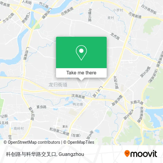 科创路与科华路交叉口 map