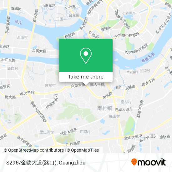 S296/金欧大道(路口) map