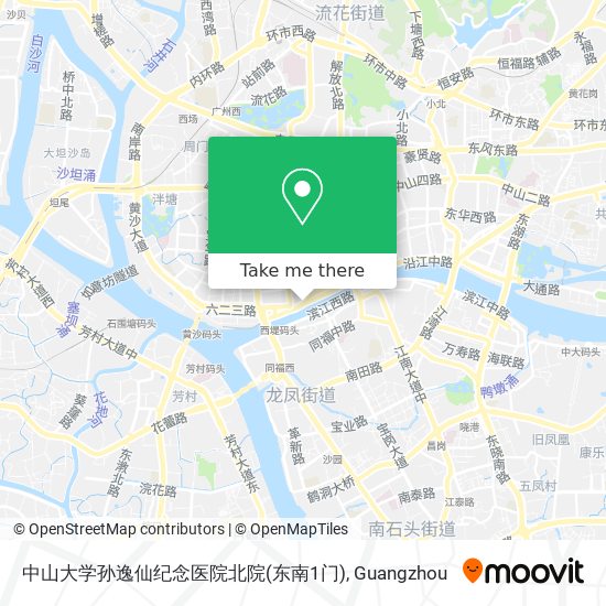 中山大学孙逸仙纪念医院北院(东南1门) map