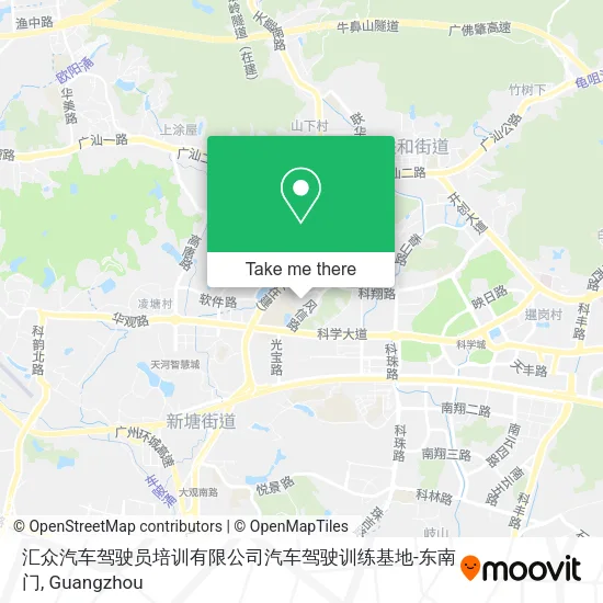 汇众汽车驾驶员培训有限公司汽车驾驶训练基地-东南门 map