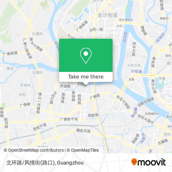 北环路/风情街(路口) map
